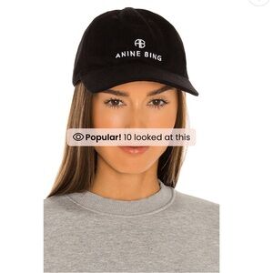Anine Bing Sport Jeremy Baseball Cap Black
